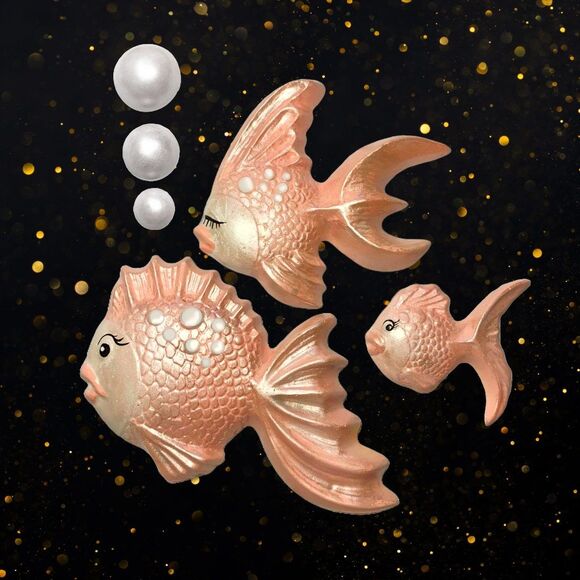 Chalkware Fish + Bubble Set - Retro Peachy Frost - Picture 1 of 1